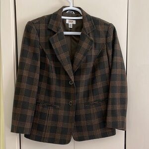 Talbots Plaid Blazer